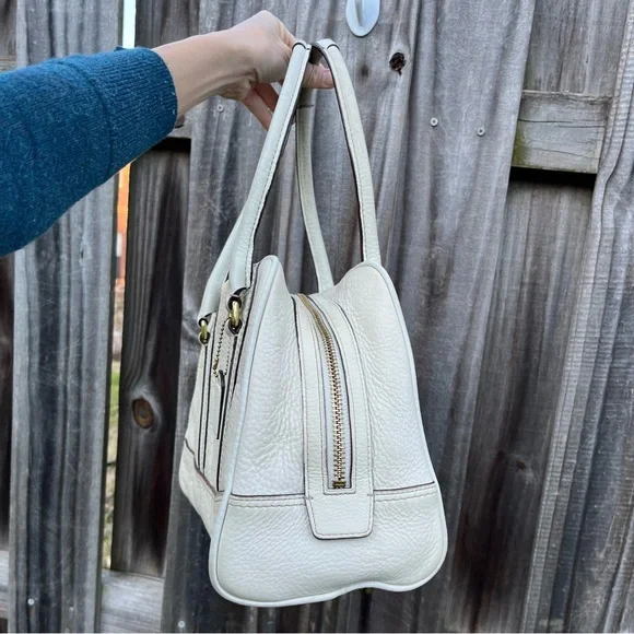 Vintage Coach Large Hamilton Pebbled Leather Satchel - Picture 4 of 15